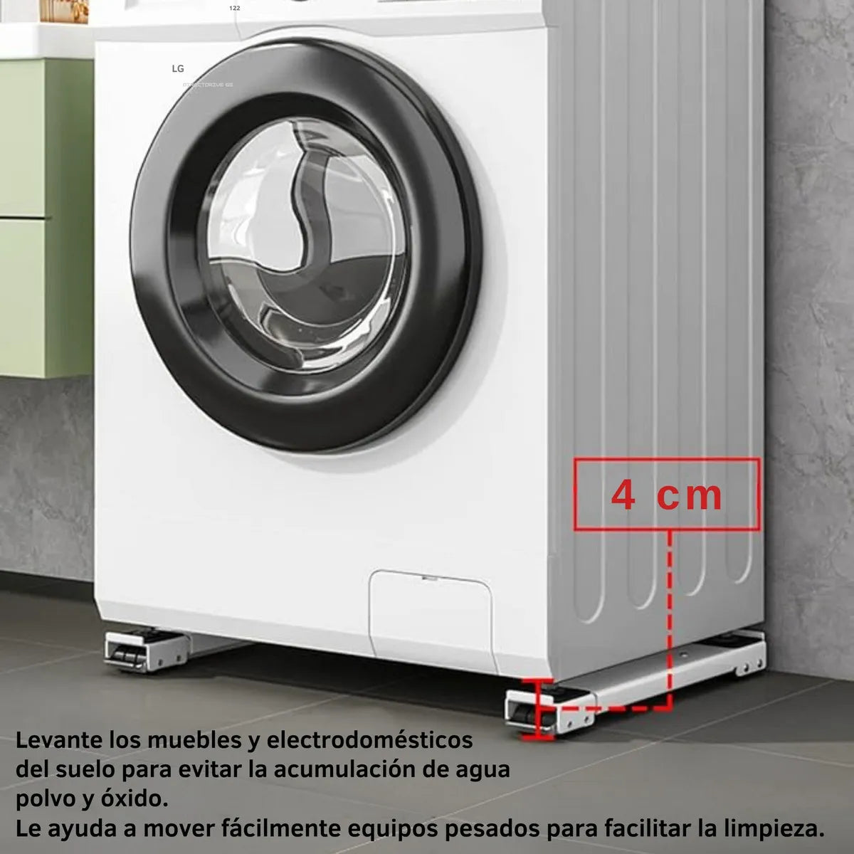 Base Resistente con Ruedas para Electrodomésticos